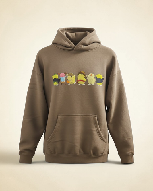 Poke Piece Hoodie - Brown